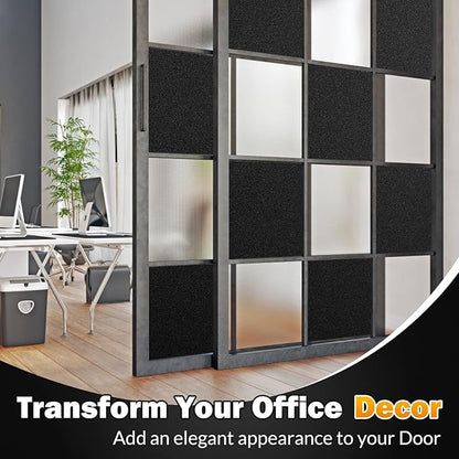 rabbitgoo Blackout Window Film, Sun Heat Blocking Privacy Cover for Glass, Removable Opaque Room Darkening Dark Black Out Window Covers Tint Shades for Home Day Sleep Light Blocker 23.6 x 78.7 Inches
