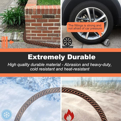 Garden Hose 50 ft, Non-Expandable Water Pipes Flexible, Durable, Kink Free, Lightweight, Suitable for Outdoor, Lawns, Car Wash