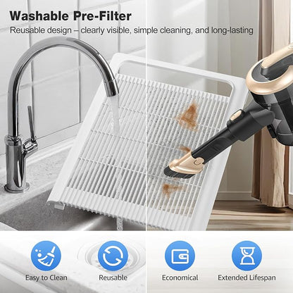 KNKA Air Purifiers for Home Bedroom Up to 1,695 Ft² in 1 Hr, APH4000, White HEPA Sleep Mode Air Cleaner with Washable Pre-Filter, AHAM VERIFIED, AQI Display, Pet Mode for Pet Dander, Dust & Pollen
