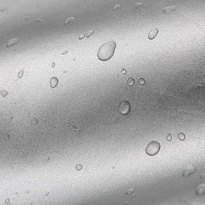 Boat Cover Yacht Outdoor Protection Waterproof Heavy Duty Silver Reflective 300D Oxford Fabric Anti-Smashing Durable and Tear Proof Fits V-Hull TRI-Hull Runabouts and Bass Boats 16-18FT