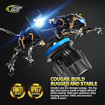 Cougar Motor 9005 H11 Light Bulbs Fog Lights