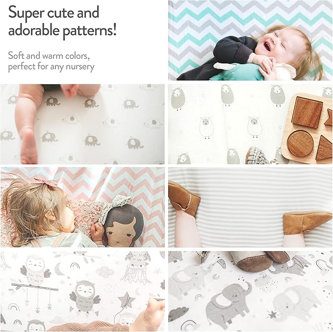 Heather Grey Pack and Play Sheets, 2-Pack - 27 x 39 In