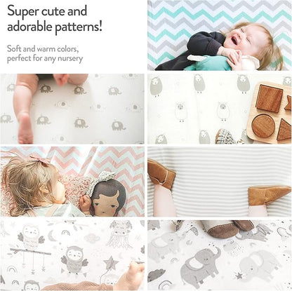 Heather Grey Pack and Play Sheets, 2-Pack - 27 x 39 In