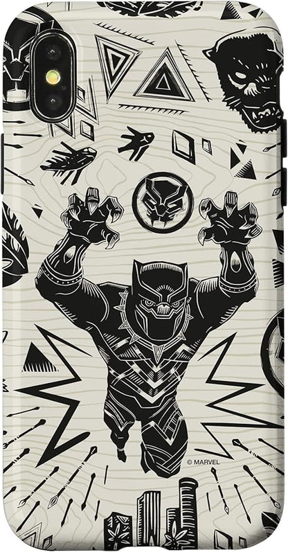 iPhone XXS Marvel Black Panther Wakanda Forever Inked Case