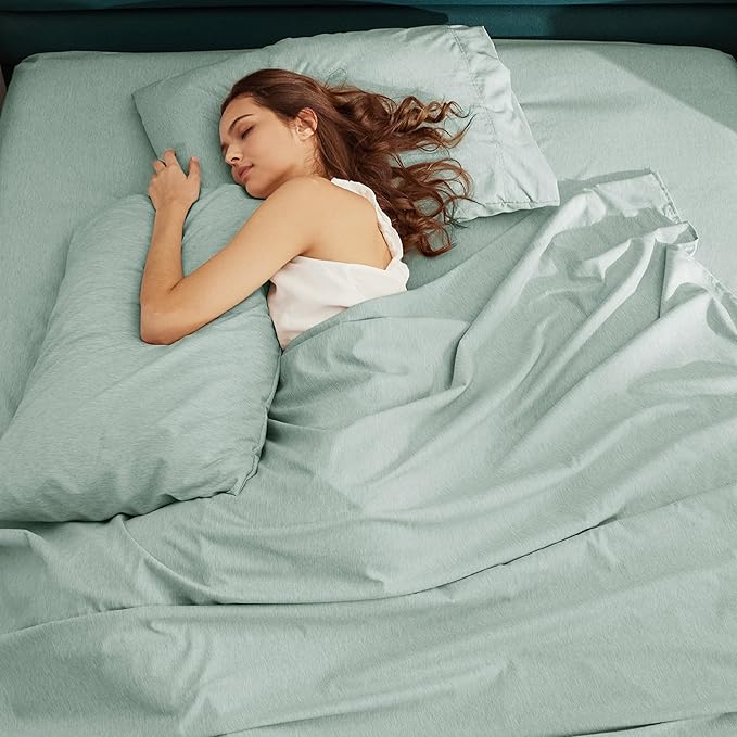 Bedsure Full Size Bed Sheets - 4 Pieces, Soft  Cooling Full Sheets, Luxury Cationic Dyed, Deep Pockets  Easy-Fit, Breathable  Wrinkle Free, Sage Green