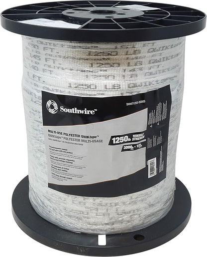 Southwire SWMT1250-3000S Qwiktape Tape 1250-Lb x 3000' Spool