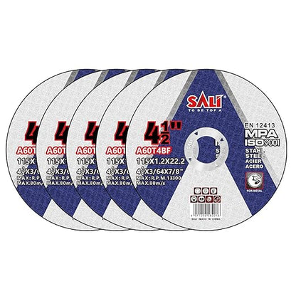 SALI 5 Pack Cut Off Wheel 4 12 Inch Cutting Wheels 4-12" x 364" x 78" for Metal  Stainless Steel, Angle Grinder Cutting Wheel,Cutting Discs with Aggressive Cutting