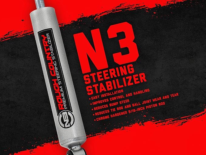 Rough Country N3 Steering Stabilizer for 2005-2007 Ford Super Duty - 8732230
