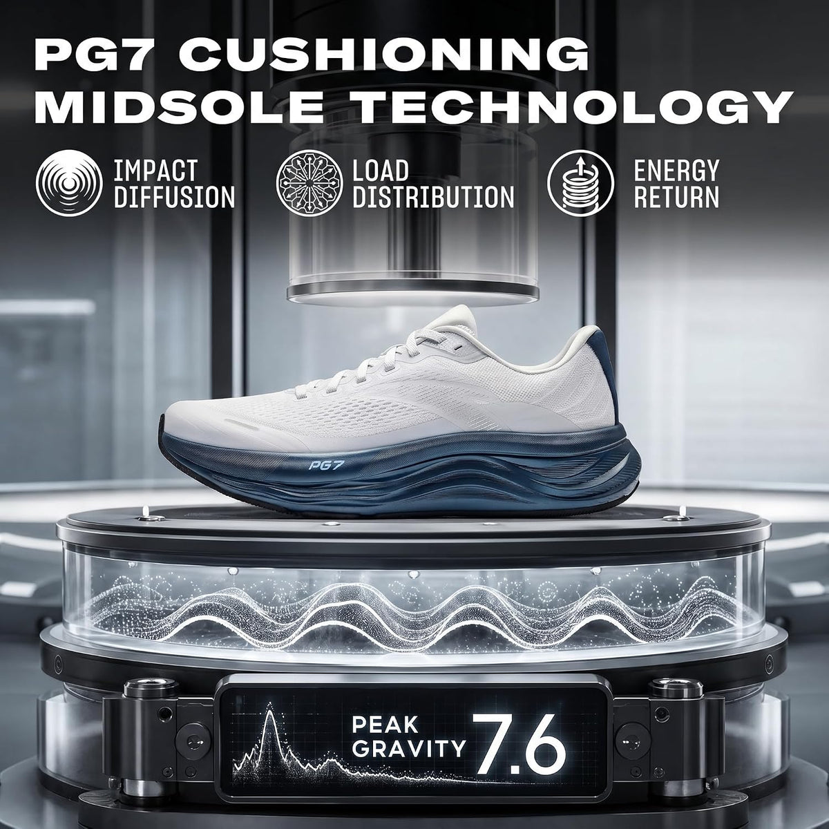 ANTA Men's PG7 Cushioned Running Shoes