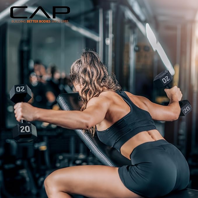 CAP Barbell Cast Iron Hex Dumbbell | Multiple Options (15lb)