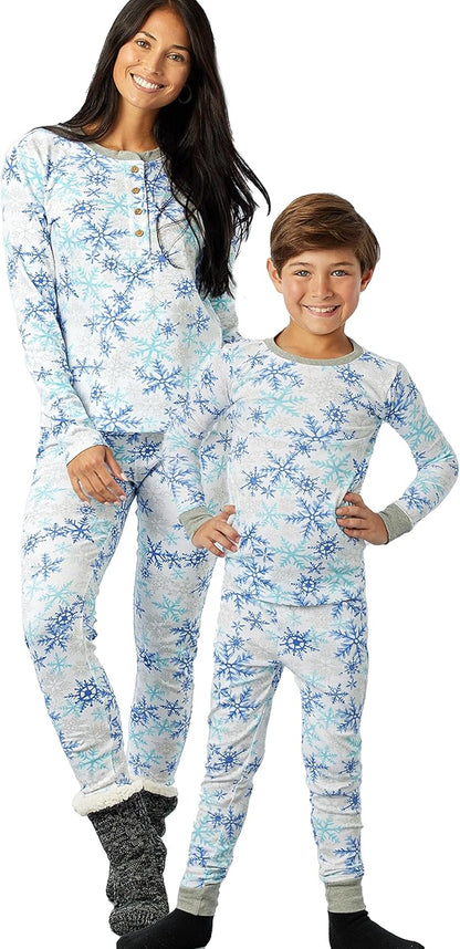 HonestBaby Family Matching Holiday Pajamas 100% Organic Cotton for Men, Women, Kids, Toddlers, Baby Boys, Girls, Unisex, Pets