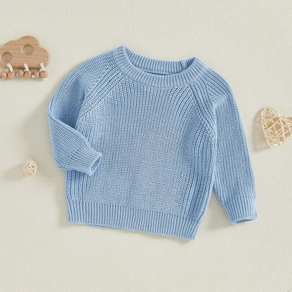 Thorn Tree Baby Knit Sweater Crewneck Long Sleeve Pullover Sweatshirt Infant Girl Boy Fall Winter Clothes