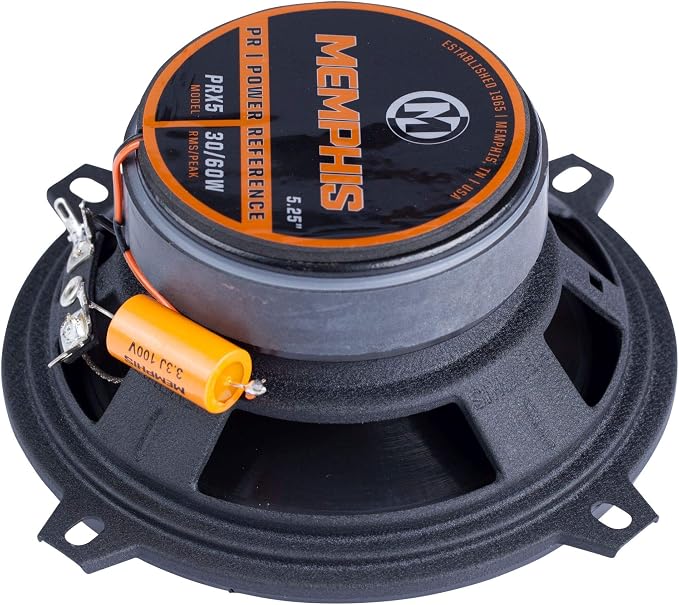 Memphis PRX5 Power Reference Series 5.25" 2-Way Coaxial Speakers with Swivel Tweeters - 1 Speaker
