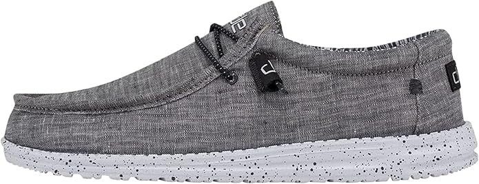 Hey Dude Men's Wally Chambray  Men's Loafers  Men's Slip On Shoes  Comfortable  Light-Weight