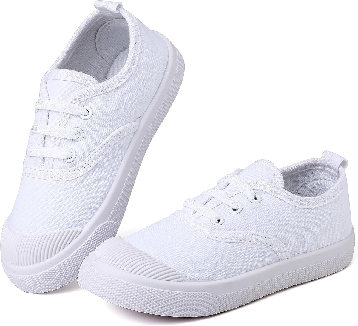 Toddler Canvas Slip-On Sneakers, White