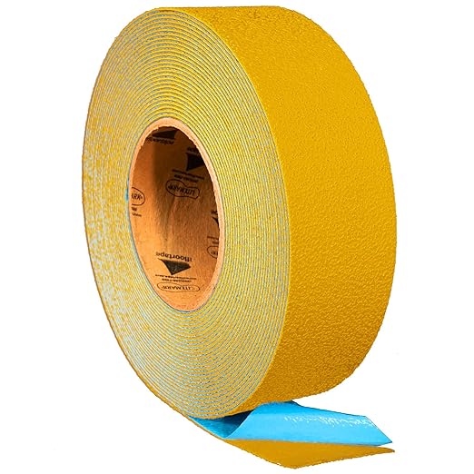 DuraMark RPT-750 Pavement Marking Tape - Reflective Slip Resistant Durable Outdoor Heavy Duty Rubber Base Tape, Bast Certified (Yellow, 2 Inch x 36 Feet)