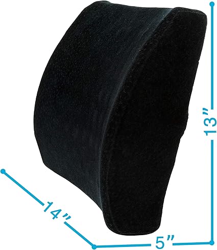 Aurora Health  Beauty Lumbar Memory Foam Orthopedic Back Support Cushion, 1.2 Pound (AW205)
