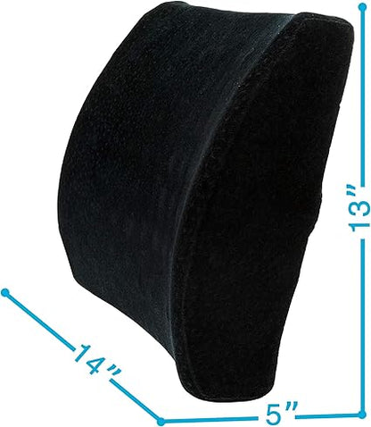 Aurora Health  Beauty Lumbar Memory Foam Orthopedic Back Support Cushion, 1.2 Pound (AW205)