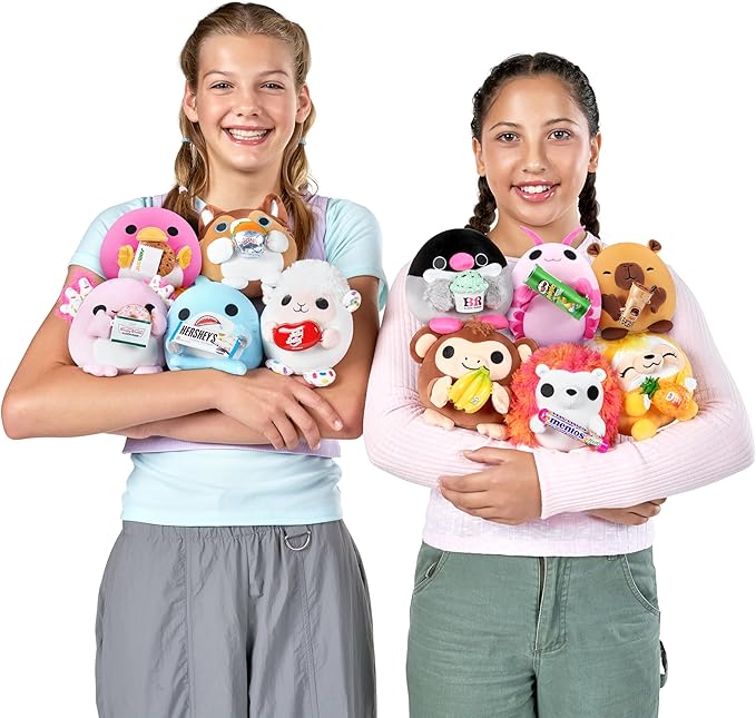 Snackles Series 2 Mystery UNbox 5 Inch Plush in Capsule by ZURU, Ultra Soft Plush, Collectible Plush with Real Licensed Brands, Stuffed Animal