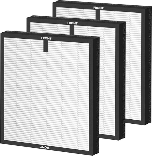 ROMON HY4866 Replacement Filter for MORENTO HY4866 Air Purifer, Enhanced Version 3-in-1 H13 Ture HEPA Activated Carbon Filter, 3 Pack