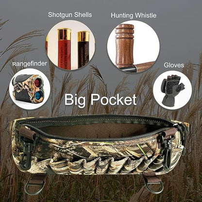8 Fans Waders Shell Holder,Neoprene Wader Shell Clip with 24 Shell Loops for Marsh Duck Hunting