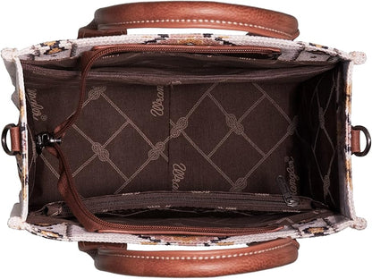 Montana West Wrangler Tote Bag for Women Western Shoulder Purses Boho Aztec Satchel Handbags