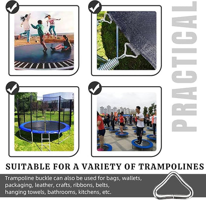 Triangle Ring Buckle,V-Shaped Buckle Trampoline Triangle Ring,Trampoline Replacement Parts,for Trampoline Mat Surface and Jumping Cloth Processing