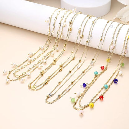 FIBO STEEL 18K Gold Plated Waist Chains Body Chains for Women Stainless Steel Bikini Belly Chains Layered Summer Beach Body Jewelry Adjustable