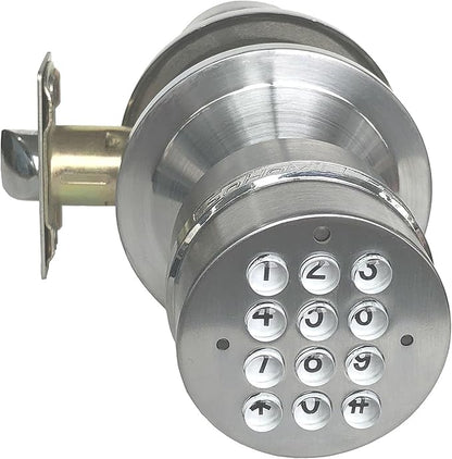 Electronic Door Knob (Spring Latch Lock; Not Deadbolt; Not Phone Connected), Single Front keypad YL 99, max Security