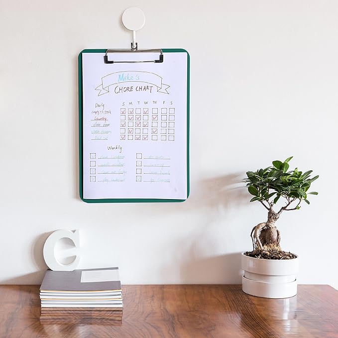 Mr. Pen- Plastic Clipboard, 12.5 x 9, Dark Green Clipboards for Kids  Adults, Clipboards Plastic, Clip Board, Teacher Clipboard