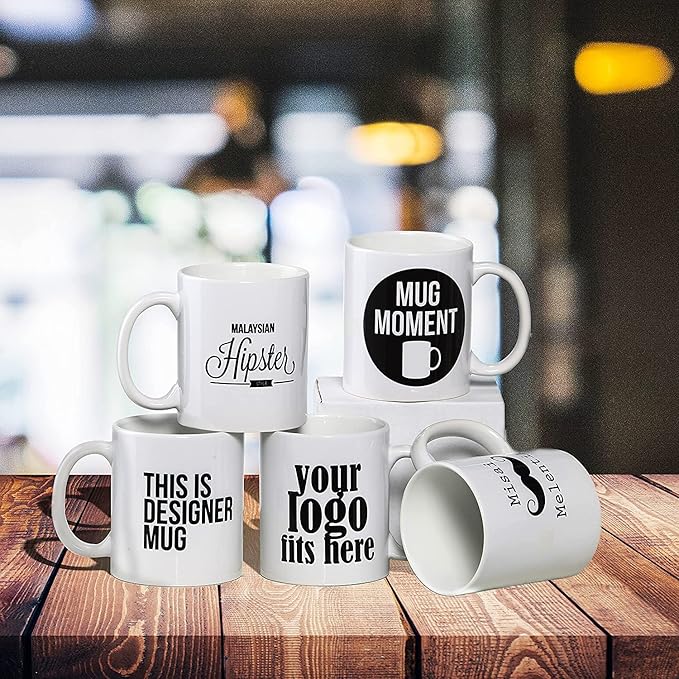 TANGLONG Sublimation Mugs 15 oz, Sublimation Blanks, Bulk Coffee Mugs,White Cups for Coffee,Latte, Soup, Milk, Hot Cocoa Set of 12