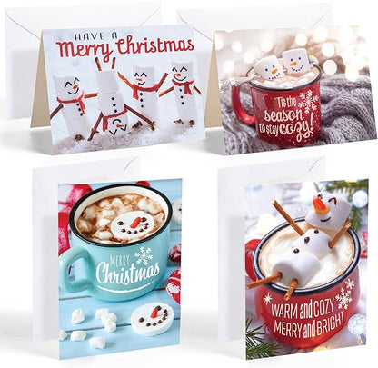 JOYIN 72 PCS Christmas Holiday Greeting Cards with Envelopes for Winter Xmas Season Merry Christmas Cards, Winter Animal Collection, Wintertime Gifts Cards