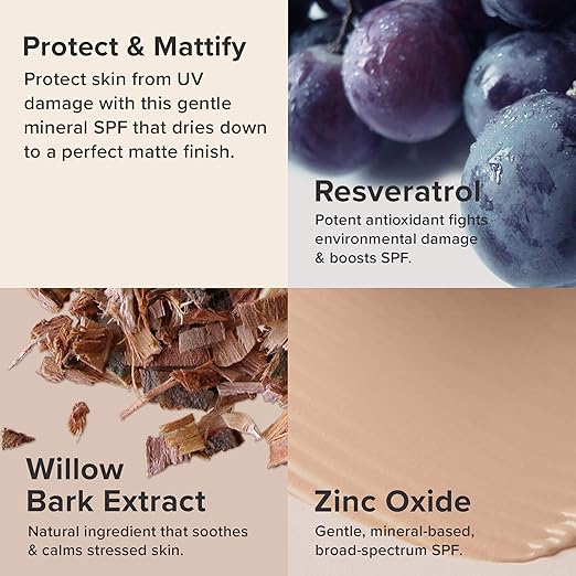 Paula's Choice RESIST Super-Light Daily Wrinkle Defense SPF 30 Matte Tinted Face Moisturizer, UVA  UVB Protection, Mineral Sunscreen for Oily Skin, Fragrance-Free  Paraben-Free
