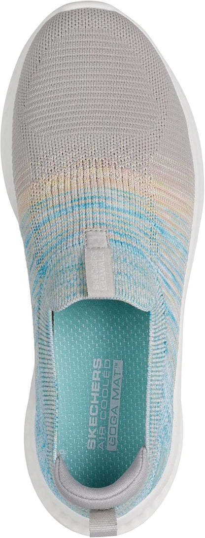 Skechers Women's Go Walk Now Trisha | Air-Cooled Goga Mat Insole, Ultra Light Cushioning, Machine Washable, Stretch Knit Upper, Vegan