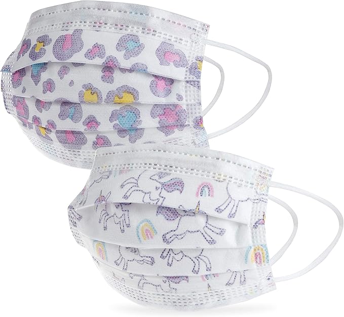 Dr. Talbot's Disposable Kid's Face Mask for Personal Health, Girl 2-5 Years, Prints May Vary, 10 Count