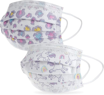 Dr. Talbot's Disposable Kid's Face Mask for Personal Health, Girl 2-5 Years, Prints May Vary, 10 Count