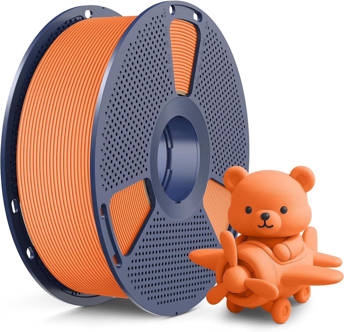 SUNLU High Speed Matte PLA 3D Printer Filament 1.75mm 1KG, Sunny Orange Up to 600mm/s Fast 3D Printing Filament, Smooth Matte PLA, Fits Most FDM 3D Printers, 1KG Reusable Spool
