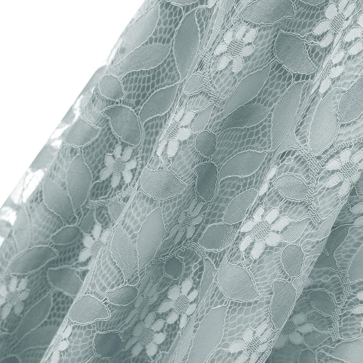 IWEMEK Women Spaghetti Strap Floral Lace Bridesmaid Cocktail Party Dress Cold Shoulder Ruffle Sleeve Wedding Guest Prom Dress.