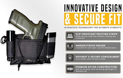 DTOM Three-Stripe ULTRAStick Header Case (Ambidextrous, Low Visibility, BH1 with ULTRAStick Technology)