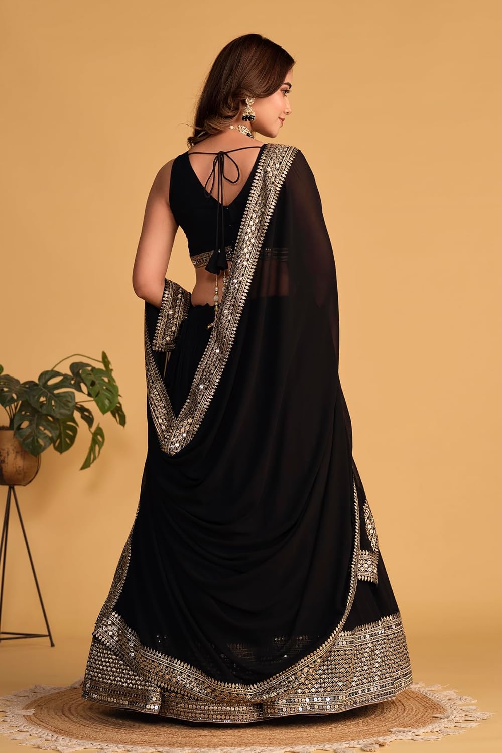 XS STELLACOUTURE indian ready to wear lehenga choli for women flared party night with stitched blouse 8328-U