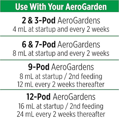 Miracle-Gro AeroGarden Liquid Plant Fertilizer for Use in AeroGarden Hydroponic Indoor Garden, 3 fl. oz.