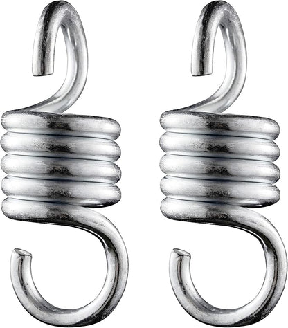 Heavy Duty 1100LBS Capacity 4INCH Spring Hammock Chair - Porch Swing Suspension Hanger for Hammock, Boxing Bag, Hanging Chair, Gym, Patio - 2 Pieces