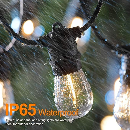 SUNAPEX S14 LED Replacement Bulbs ONLY Compatiable 48-96 FT Solar String Lights, DC 3V Low Voltage 2700K Warm White Weatherproof E26 Screw Base Non-dimmable