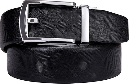 Dubulle Men's Belt Ratchet Buckle Business Replaceable Only 1 38 Slide Buckle 35mm Party Business Gift