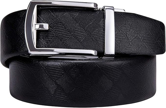 Dubulle Men's Belt Ratchet Buckle Business Replaceable Only 1 38 Slide Buckle 35mm Party Business Gift