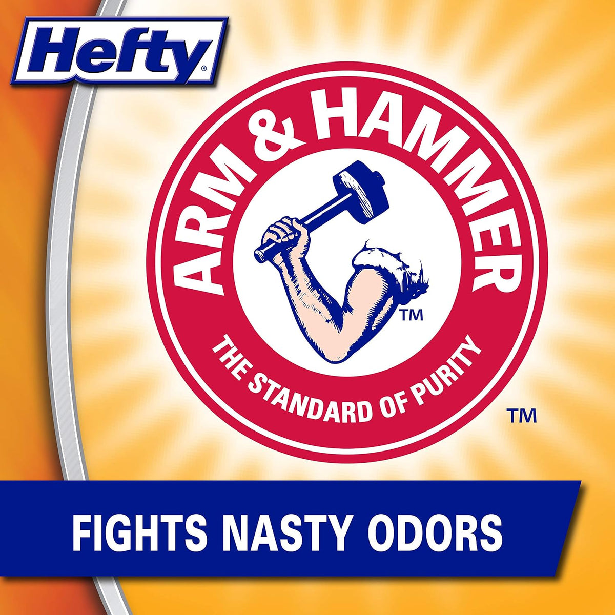 Hefty Small Garbage Bags, Flap Tie, Tropical Paradise Scent, 4 Gallon, 26 Count