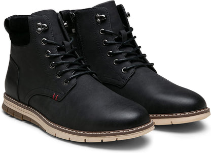 Vostey Boots for Men Casual Dress Shoes Fashion Waterproof Men's Motorcycle Boots .