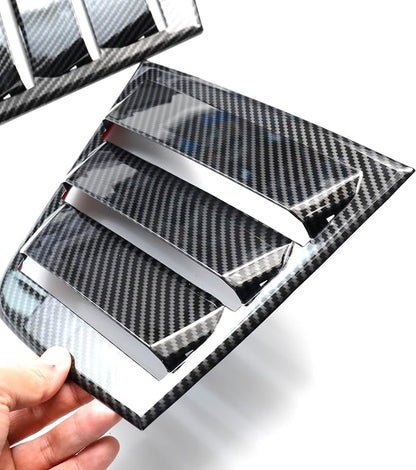 Naisec for Dodge Charger 2011-2023 Accessories Exterior Decoration Side Window Louvers Air Vent Scoop Shades Cover Trim ABS ?Carbon Fiber?