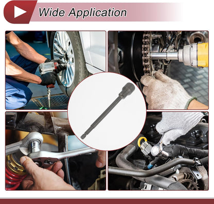 1 Pc Impact Socket Durable Hardware Tool 150mm Silver Tone CR-MO 6 Point 13mm for Car Motorcycle Dirtbike Repair