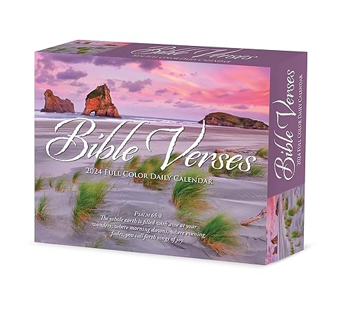 Willow Creek Press Bible Verses Daily 2024 BoxDesk Calendar (5.86" x 4.72")